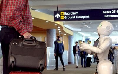 HMSHost And Pepper The Robot Promote App At Airports