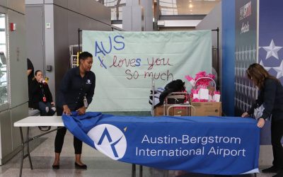 AUS, Concessionaires Host Valentine’s Day for Travelers