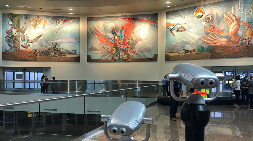 Iconic PHX Mural Rehomed in Rental Car Center